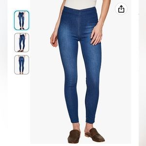 Free People Womens Pull On Slim Fit Jeans Raw High-Rise Jegging Size 29